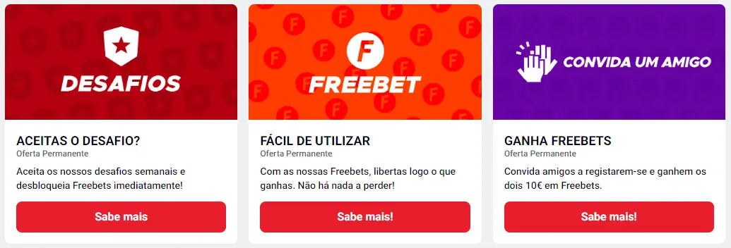 Oferta de cashback para apostas perdidas